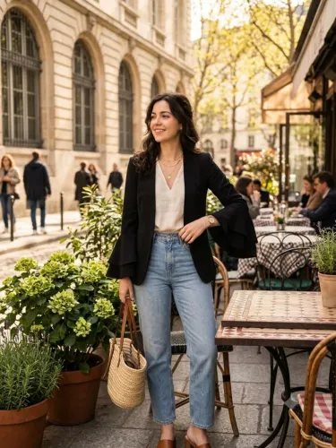 Blazer preto elegante