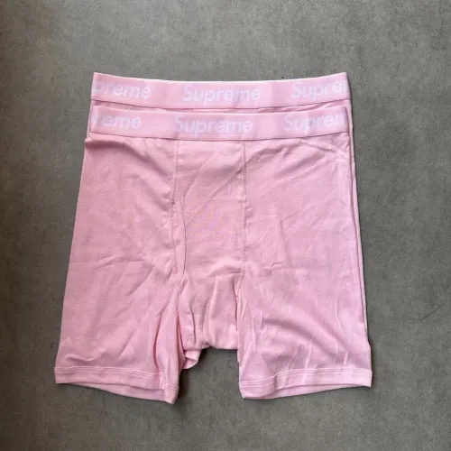 2 un. tam. p cueca supreme rosa pink hanes boxer sup boxers underwear calção samba-canção