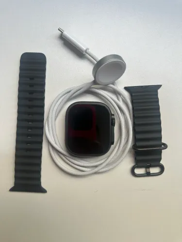 Apple Watch Ultra 3 GPS+Celular Caixa preta titânio 49mm Pulseira Oceano preta