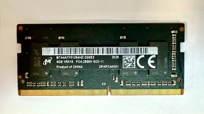 Memória RAM notebook DDR4, 4GB