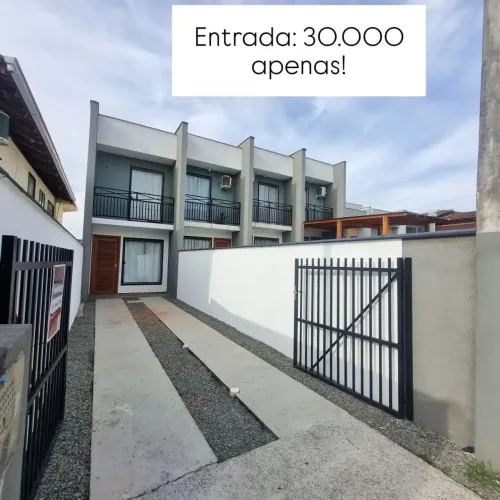 Sobrado geminado Paranaguamirim. Entrada 30.000!