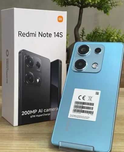 Chegou Reposição - Redmi - Toop Note 14S 4G 256/8 Azul + Entrega Rápida - Global