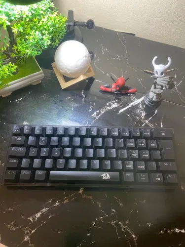 Kit Teclado Mecânico + Microfone RGB | Excelente Estado