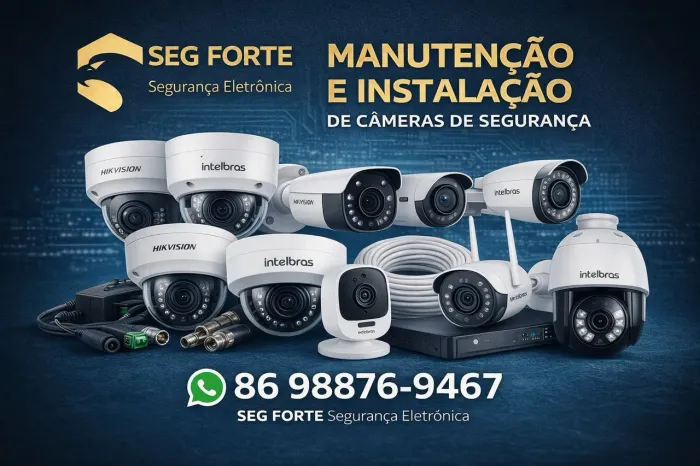Instalação e manutenção em sistema de câmeras