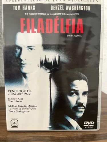 DVD Filadélfia - Com Tom Hanks E Denzel Washington - Original