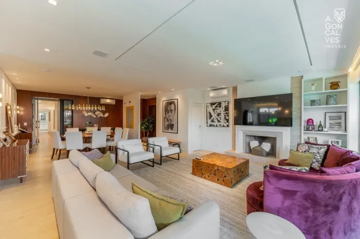 Apartamento de Alto Padrão para Locação, 03 Suítes, 05 Vagas, Mobiliado, Cabral, Curitiba