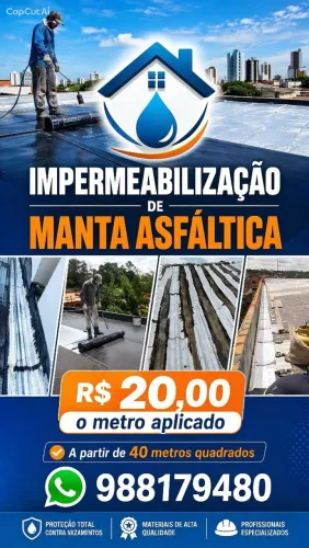 Impermeabilização de manta asfálticas