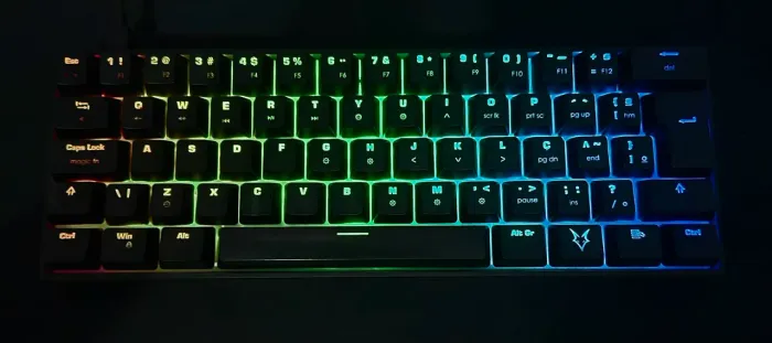Teclado Husky Blizzard switch gateron blue 