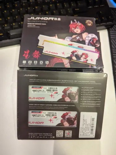Memória ram 32GB (2x16GB) DDR4 CL16 JUHOR 3200MHz PC Gamer Desktop Novas lacradas