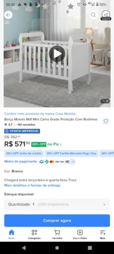 Berço Americano com Caminha