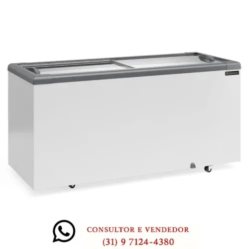 Freezer 500 litros Tampa de Vidro Gelopar Novo