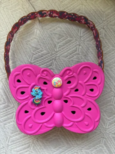 BOLSA BORBOLETA ROSA CROCS