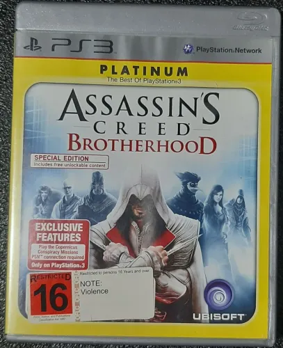 Assassin's creed brotherhood platinum ps3 semi-novo