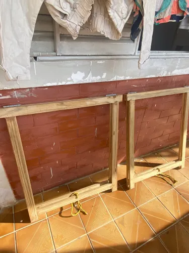Par de suporte dobrável para bancada
