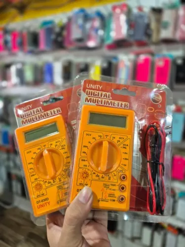 Ideal para medir tensão, corrente, resistência e testar componentes com segurança.