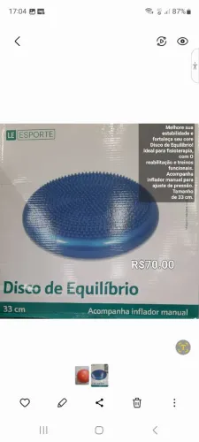 DISCO DE ENQUILIBRIO e Bola. BOBAT