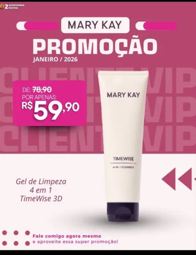 Promoção Gel de Limpeza Facial Mary Kay Pele Oleosa