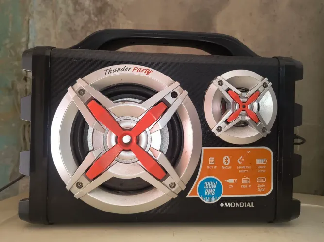 Caixa de som rádio bluetooth