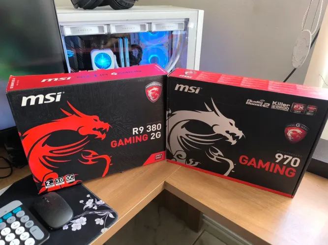 Kit MSI - Placa mãe, processador, memória e placa de video.