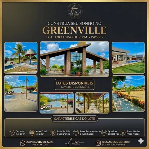 Lote para vender no condomínio GreenVille- oportunidade