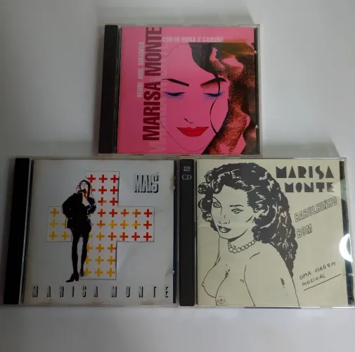 3 CDs originais Marisa Monte - Ótimo estado - Lote
