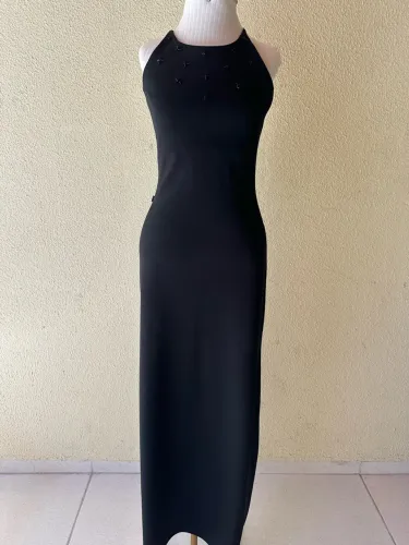 Vestido preto longo