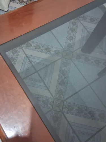 Mesa vintage de vidro