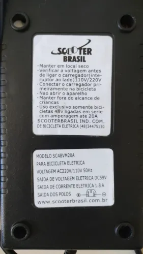 Carregador de bicicleta elétrica