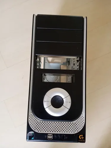 Gabinete ATX 4 baias preto c/ cinza (s/fonte)