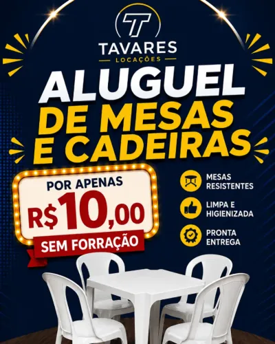 Aluguel de mesas