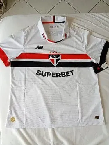 Camisa São Paulo FC Feminina GG Original Torcedor