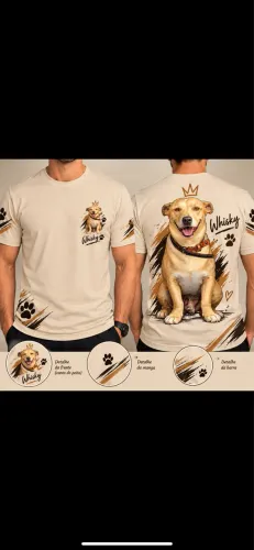 Camisa unissex caramelo