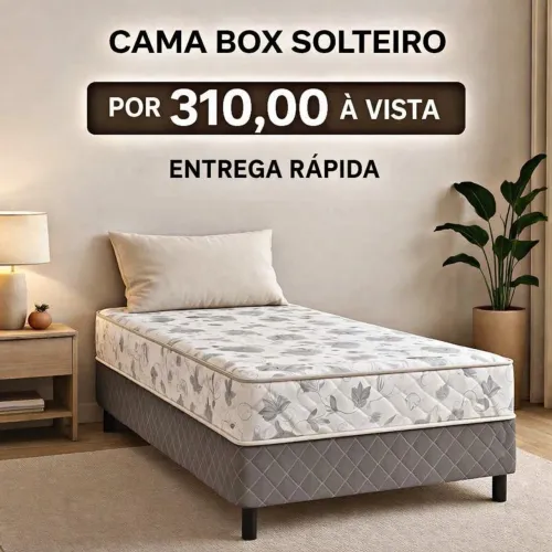 Cama solteiro D33 acoplada (nova lacrada direto de fábrica)