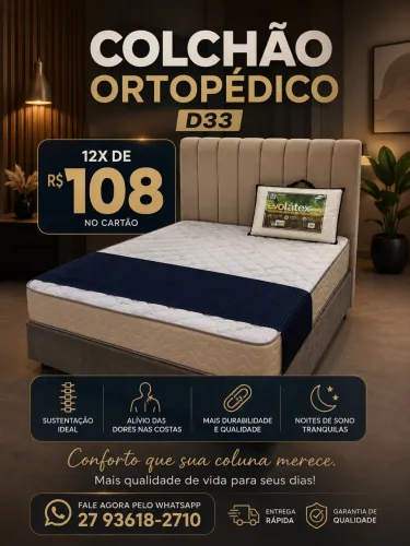 Colchão Ortopédico / alinhamento de coluna 100%