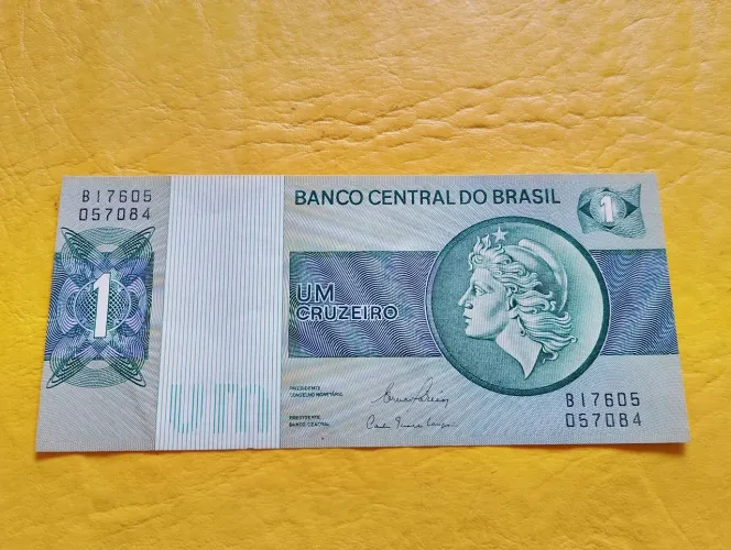 Cédula de 1 Cruzeiro sob/ fe