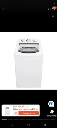 Máquina de lavar roupa Consul 12k