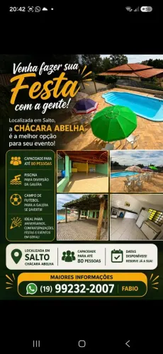 Aluguel  de chácara  para eventos 