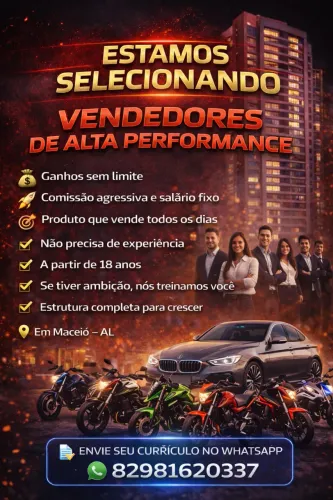 VAGA DE EMPREGO (NÃO PRECISA DE EXPERIÊNCIA)