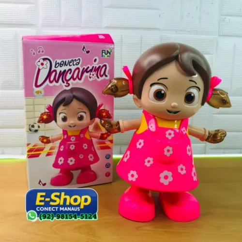 Brinquedo Boneca Musical Canta E Dança Acende Luz Dançarina Fofa Toy King