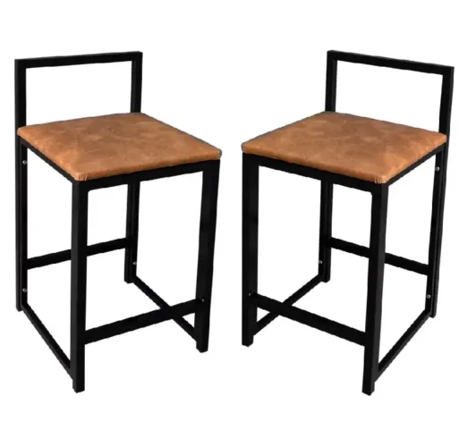 4 banquetas de ferro