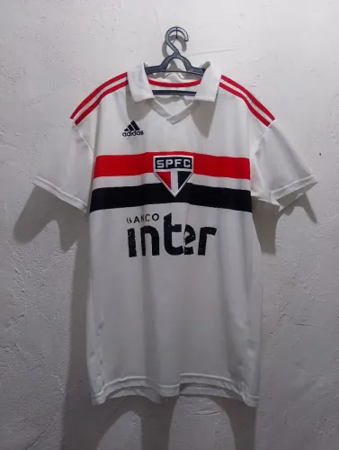 Camisa G 1 São Paulo Adidas Banco Inter 2018 Branca