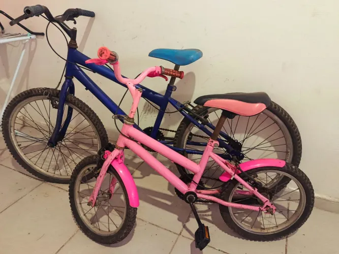 Bicicleta aro 24 e 16 ótimo estado