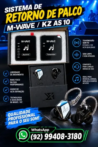 Retorno de Palco M-WAVE/ KZ AS 10
