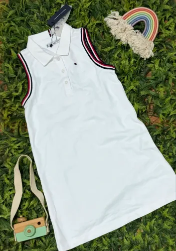 Vestido Tommy 6-7 anos, novo