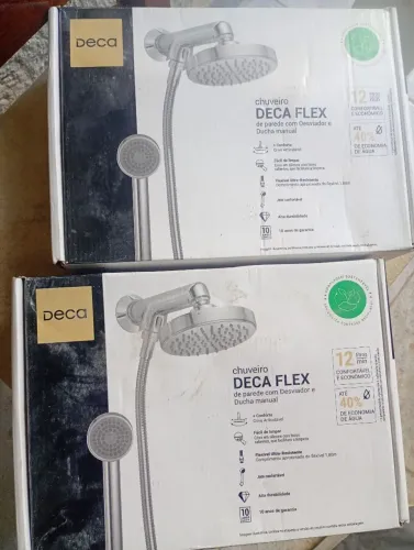 Chuveiro Deca Flex de Parede com Desviador e Ducha Manual (cromado)
