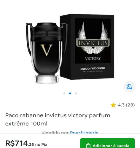 Perfume Masculino Invictus Victory Extreme 100ML Eau de Parfum