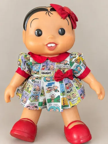 Boneca monica multibrink vestido almanaque