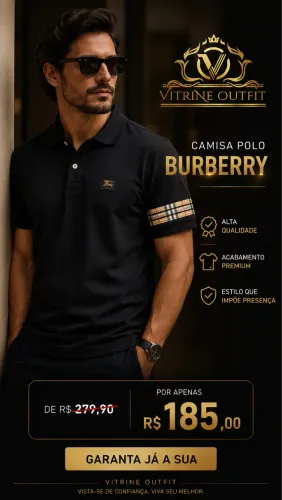 CAMISA POLO BURBERRY. TAMANHO M! APROVEITE