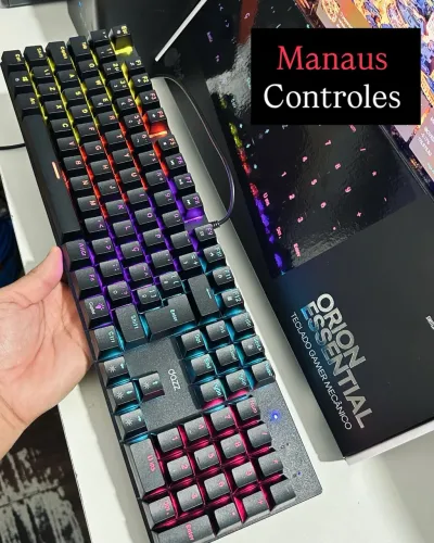 Teclado Mecânico Gamer Led Rgb Switch YH Blue Padrão Abnt 2