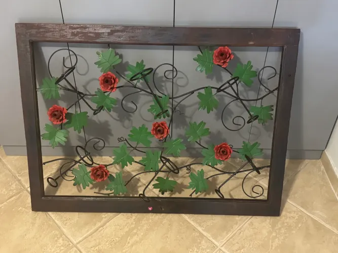 Adega / quadro de vinho para 6 garrafas